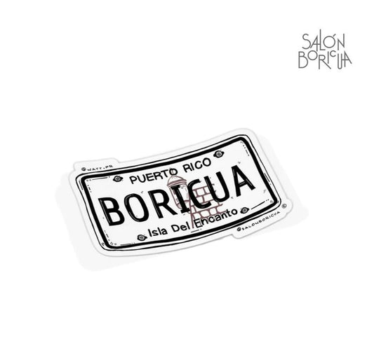 Tablilla Clásica Boricua (Premium Sticker)