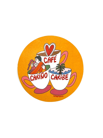 Café, Cariño y Caribe -Sticker