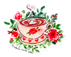 Café y Rosas Sticker