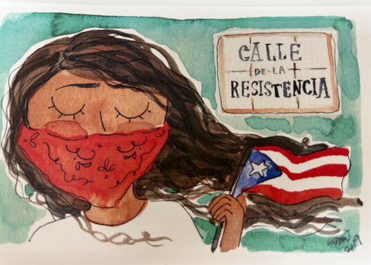 Calle de la Resistencia Postcard 4 x6