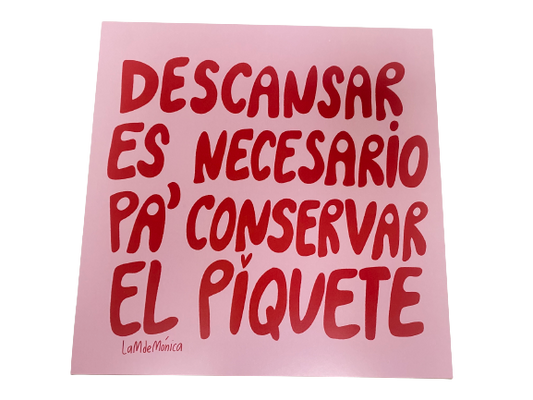 Conservar el piquete - Art Print 8x 10