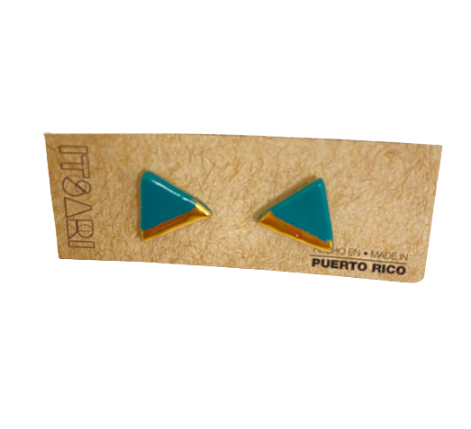 Triangle Detail Studs 22k (regular and arched)