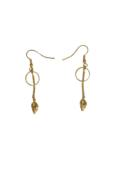Caracolas Largas -Long Sea Shell Earrings
