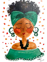 Mujer Con Turbante Postcard 4 x6