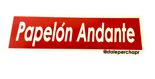 Papelón Andante- Sticker