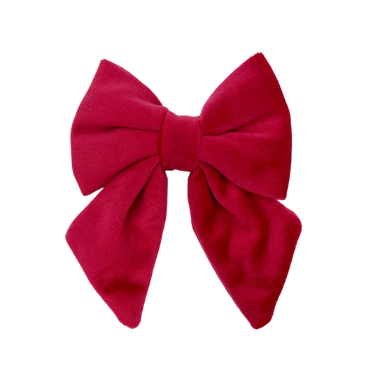 Scarlet Velvet Sailor Bowtie