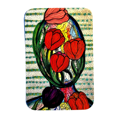 Mujer Tulipán- Sticker
